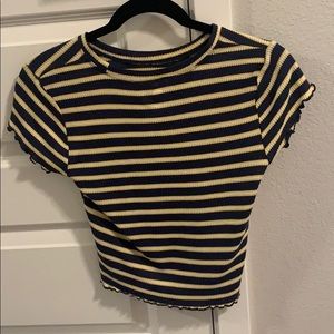 striped crop top